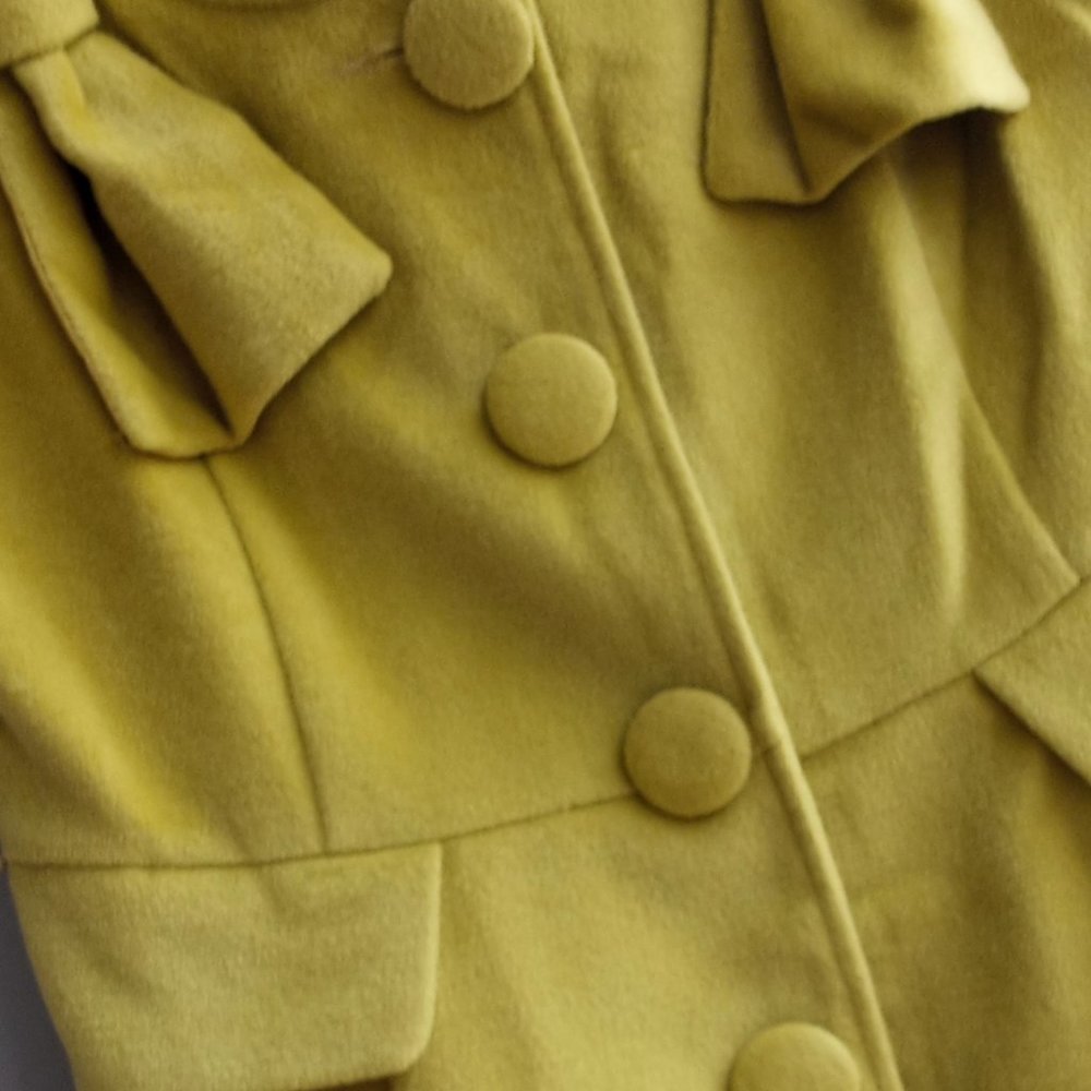 Vintage Lime Bow-Shoulder Vest